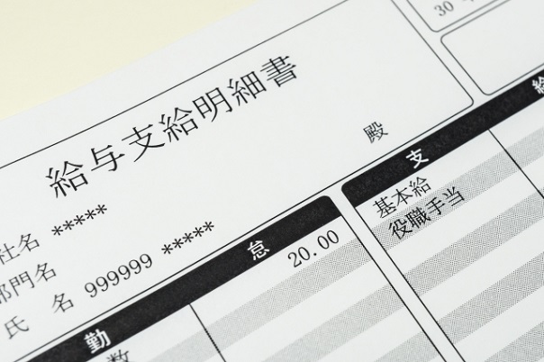 給与支給明細書の画像